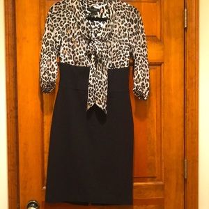 WHBM dress animal print top size 2  in excellent preloved condition